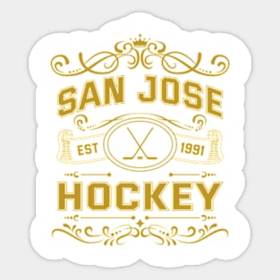 Vintage San Jose Hockey Sticker